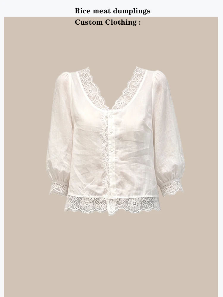 Sweet Style Loose Fit Lace Patchwork Bubble Sleeve Women's Shirt Summer New Korean Version Hair! Goods High Quality
Sweet Style Loose Fit Lace Patchwork Bubble Sleeve Women's Shirt Summer New Korean Version Hair! Goods High Quality