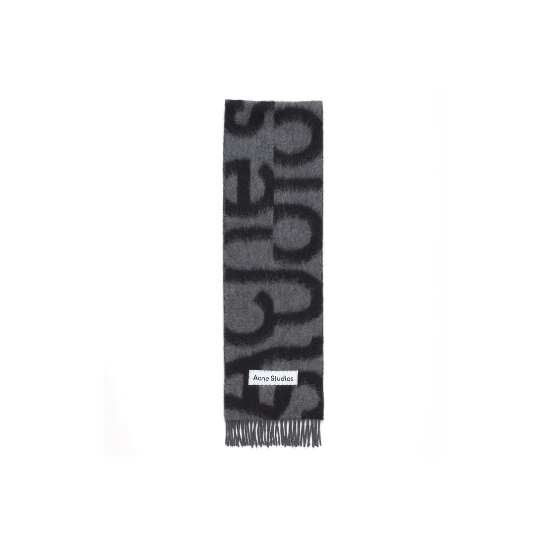 Acne Studios Gingham Logo Scarf CA0342 BK/GR
Acne Studios Gingham Logo Scarf CA0342 BK/GR
