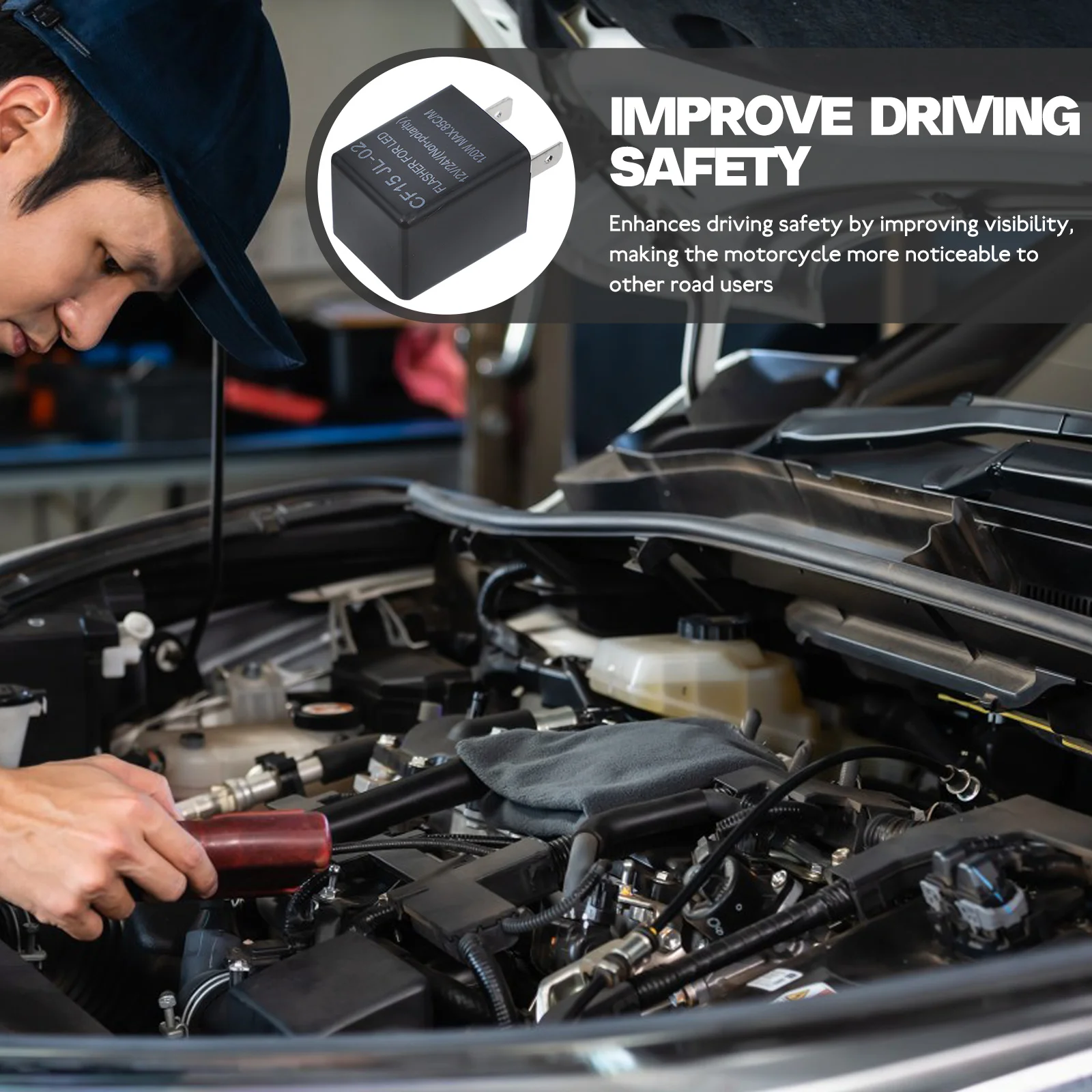 Led Flasher 3 Pin Automotive 12V/24V Turn Signal Relay Car Truck Parts Electronic Flasher Turn Relay Automotive Relays 12V
Led Flasher 3 Pin Automotive 12V/24V Turn Signal Relay Car Truck Parts Electronic Flasher Turn Relay Automotive Relays 12V