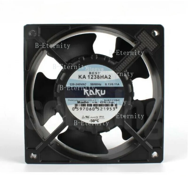 A+for KAKU KA1238HA2 Axial Fan 220VAC 0.13/0.11A 120*120*38MM 50/60Hz IP55 Cooling Fan
A+for KAKU KA1238HA2 Axial Fan 220VAC 0.13/0.11A 120*120*38MM 50/60Hz IP55 Cooling Fan