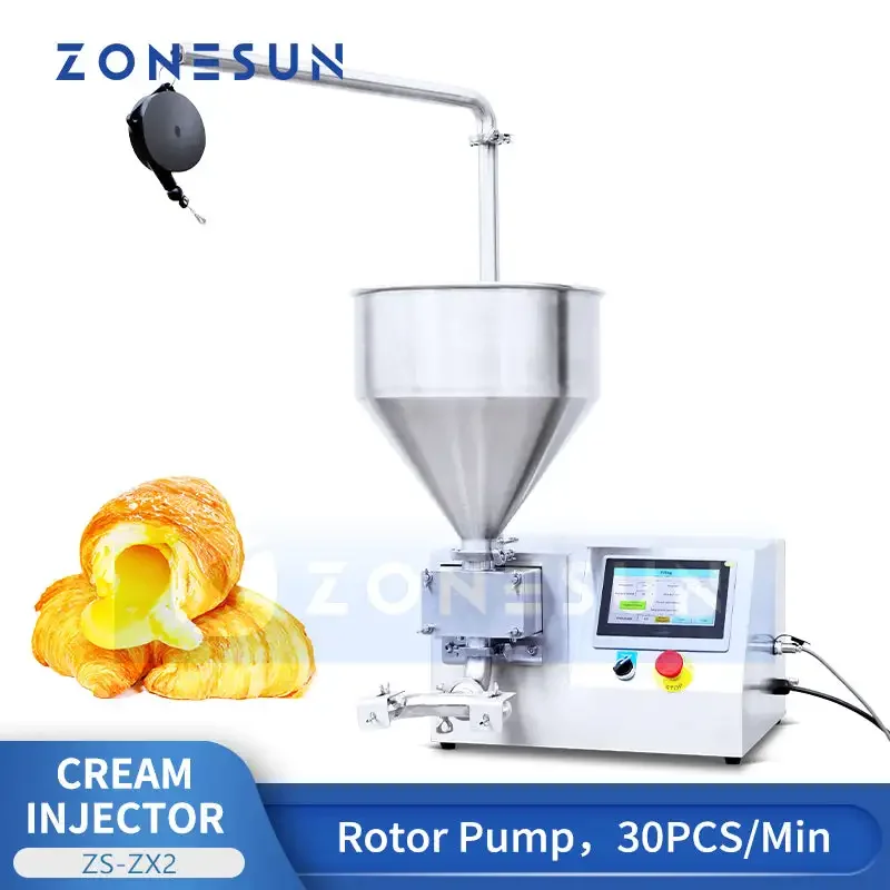 ZONESUN ZS-ZX2 Semi-Automatic Cupcake Bread Pastry Puff Fruit Jam Cream Injector Cream Filling Machine
ZONESUN ZS-ZX2 Semi-Automatic Cupcake Bread Pastry Puff Fruit Jam Cream Injector Cream Filling Machine