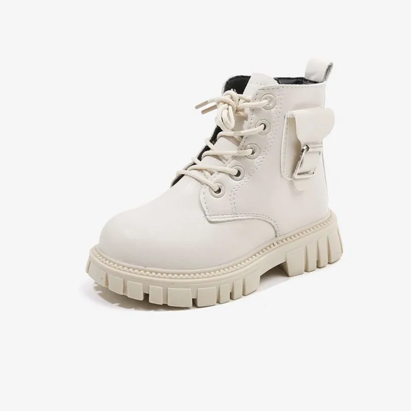 Korean Fashion Girls Boots Buckle Non-slip Winter Boys Simple Non-slip Children Short Boots Beige Black Round-toe Kids Boots PU
Korean Fashion Girls Boots Buckle Non-slip Winter Boys Simple Non-slip Children Short Boots Beige Black Round-toe Kids Boots PU