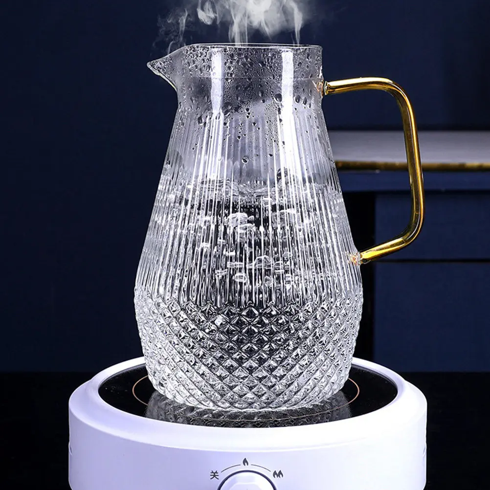 1Pcs 1500Ml Glass Water Pitcher with Handle Lid Anti Drip Spout Large Capacity Cold Water Jug Suitable for Juice
1Pcs 1500Ml Glass Water Pitcher with Handle Lid Anti Drip Spout Large Capacity Cold Water Jug Suitable for Juice