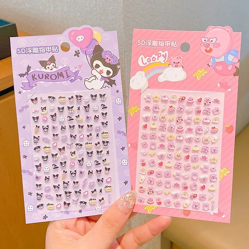 Sanrio мультфильм милый Kuromi HelloKitty Cinnamoroll 5D тисненые наклейки чашка воды ногтей тетрадь наклейки для дизайна ногтей оптовая продажа
Sanrio мультфильм милый Kuromi HelloKitty Cinnamoroll 5D тисненые наклейки чашка воды ногтей тетрадь наклейки для дизайна ногтей оптовая продажа