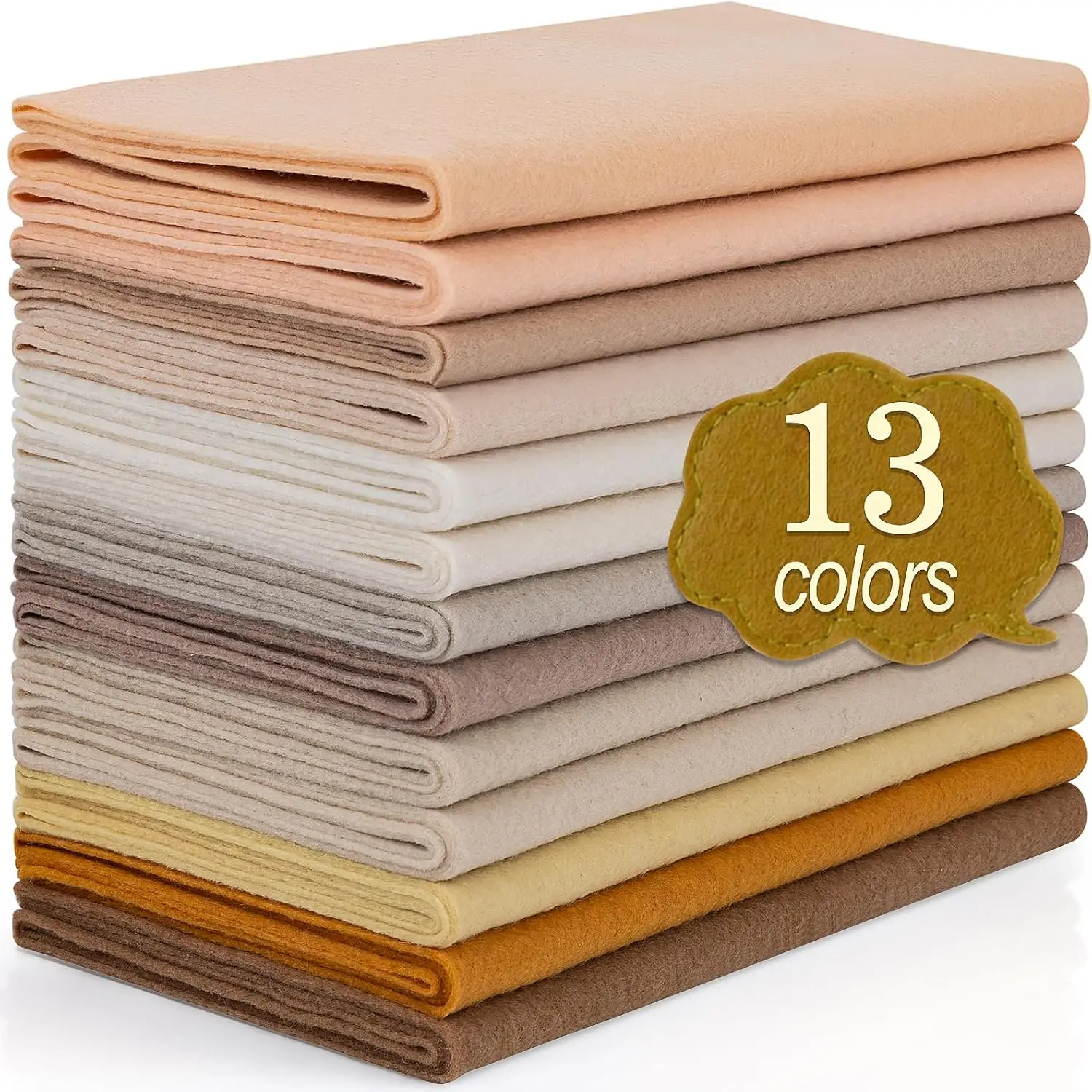 13 Rolls 8"x35" Soft Felt Fabric Sheets, 1.4mm Thick, Assorted Light Brown Colors for DIY Craft Sewing, Nonwoven Patchwork
13 Rolls 8"x35" Soft Felt Fabric Sheets, 1.4mm Thick, Assorted Light Brown Colors for DIY Craft Sewing, Nonwoven Patchwork