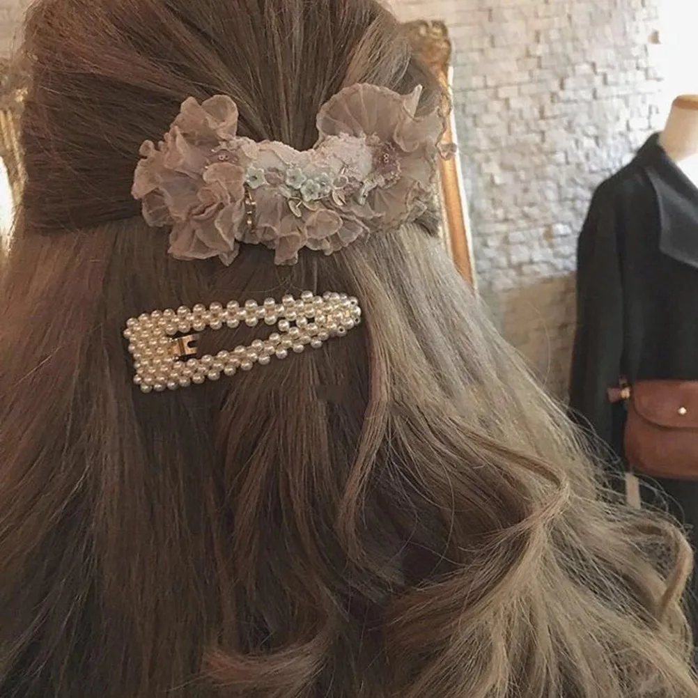 4Pcs Pearl Clips Elegant Women Barrettes Fashion Hair Pins White Versatile Accessories for Wedding Party Daily Use Hair Care
4Pcs Pearl Clips Elegant Women Barrettes Fashion Hair Pins White Versatile Accessories for Wedding Party Daily Use Hair Care
