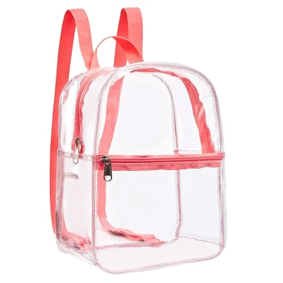Clear Backpack Stadium Approved, Heavy Duty Cold-Resistant Transparent PVC Backpack with Work, Security Travel and Stadium Pink
Clear Backpack Stadium Approved, Heavy Duty Cold-Resistant Transparent PVC Backpack with Work, Security Travel and Stadium Pink