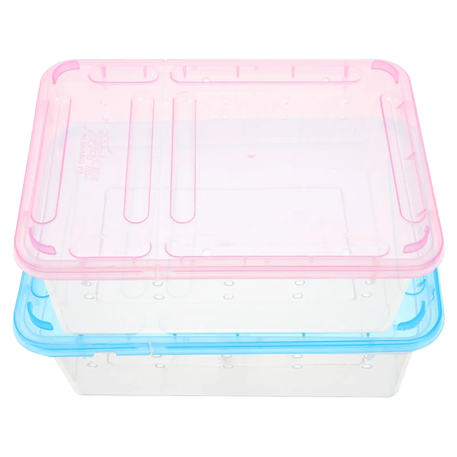 2 Pcs Feeding Boxes Blue Pink Reptile Box Portable Lightweight Household Snake Cage Plastic Insect Case Ventilative
2 Pcs Feeding Boxes Blue Pink Reptile Box Portable Lightweight Household Snake Cage Plastic Insect Case Ventilative