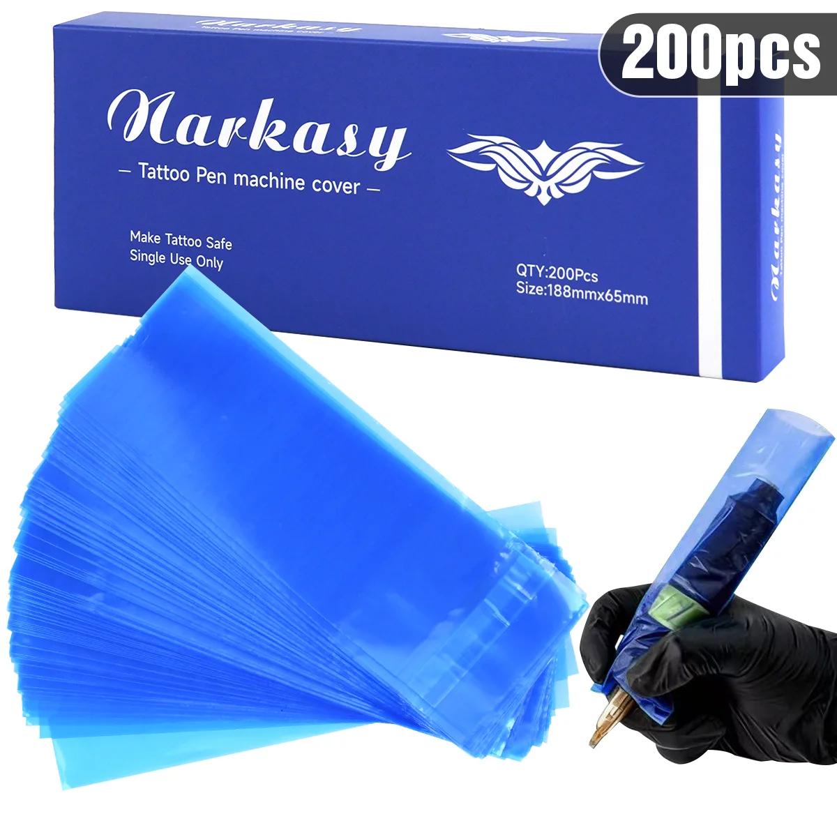 NARKASY 200/100/50pcs Big Size Tattoo Pen Bags Tattoo Pen Machine Sleeve Covers Clip Cord Sleeves Tattoo Accessories
NARKASY 200/100/50pcs Big Size Tattoo Pen Bags Tattoo Pen Machine Sleeve Covers Clip Cord Sleeves Tattoo Accessories