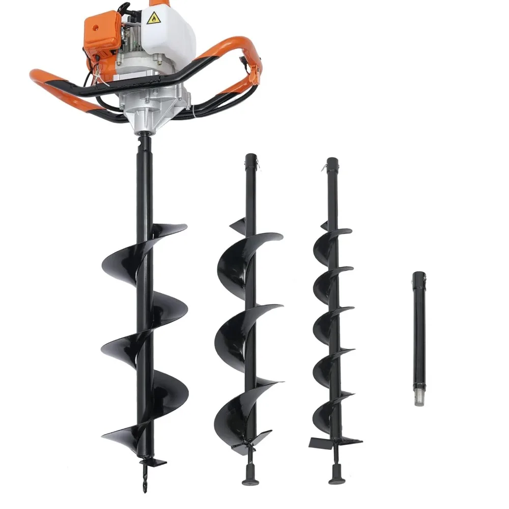 52cc Gas Powered Earth Auger Post Hole Digger Borer Fence Ground Drill 4inch / 6inch / 8inch Bits
52cc Gas Powered Earth Auger Post Hole Digger Borer Fence Ground Drill 4inch / 6inch / 8inch Bits