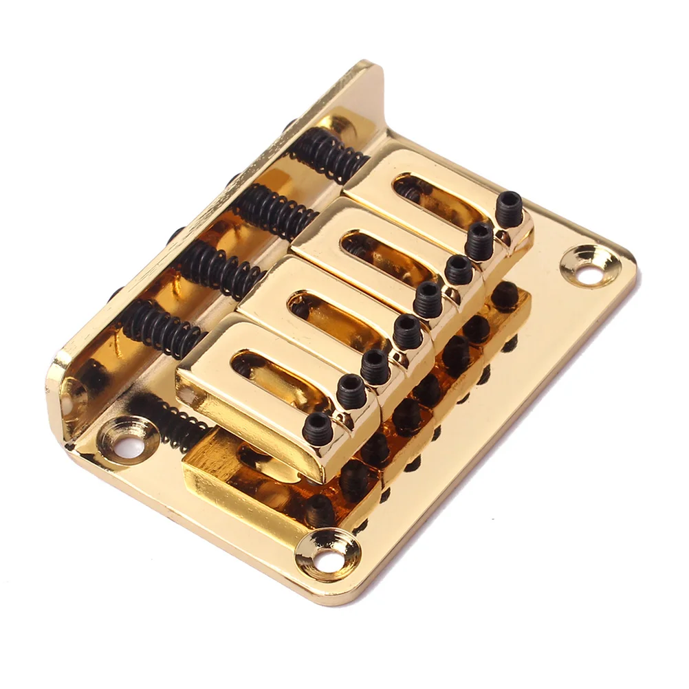 4 String Bass Bridge Metal Vintage Style Golden Adjustable Jazz Guitar Bridge 4 Screws Solid Metal Sweet Tone Top Load Strings
4 String Bass Bridge Metal Vintage Style Golden Adjustable Jazz Guitar Bridge 4 Screws Solid Metal Sweet Tone Top Load Strings
