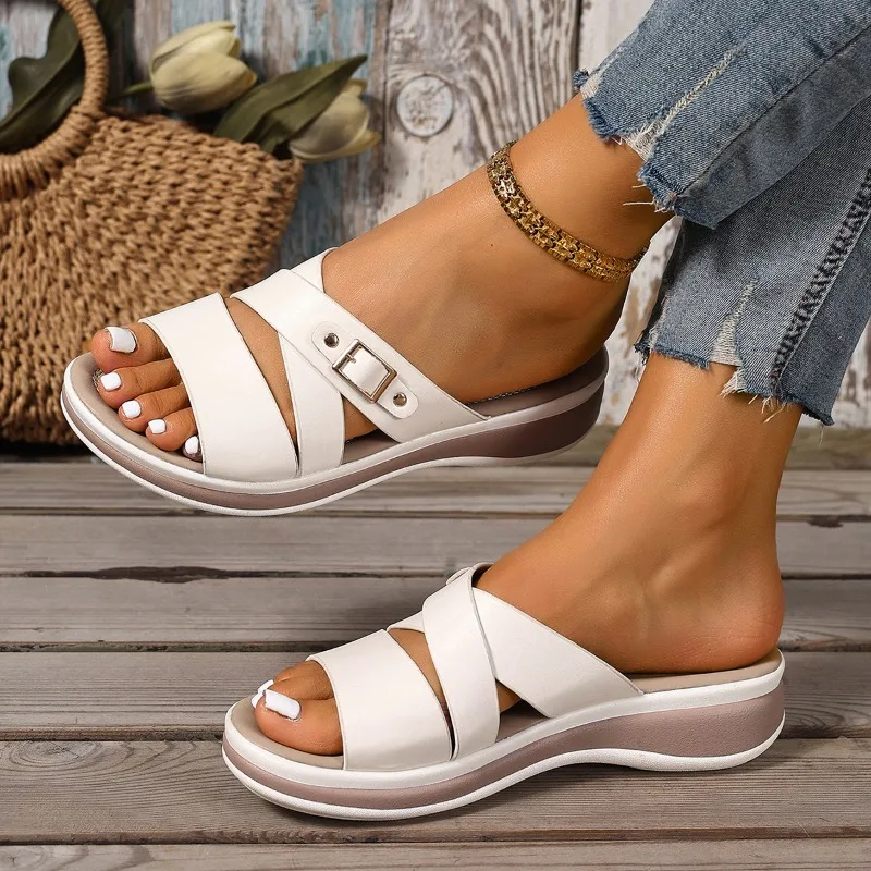 Shoes for Women Summer Fashion 2026 Platform Wedges Slip on Slippers Women Casual Plus Size Sandals Beach Footwear 35-41
Shoes for Women Summer Fashion 2026 Platform Wedges Slip on Slippers Women Casual Plus Size Sandals Beach Footwear 35-41