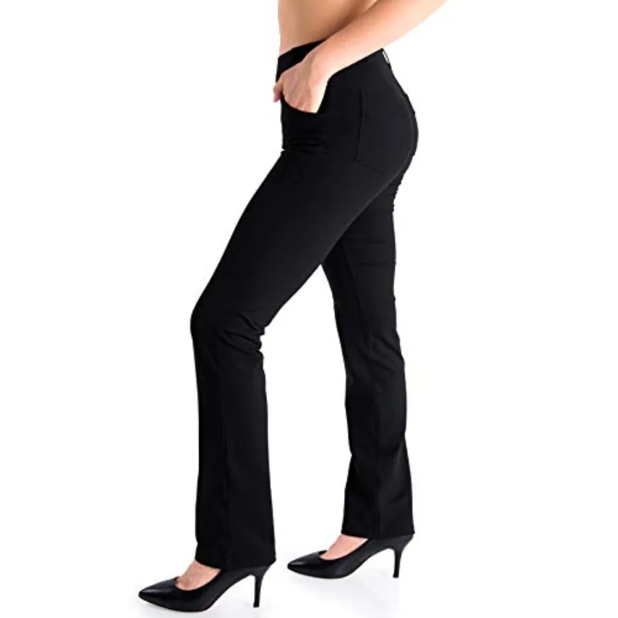 Belt Loops, Women's Petite/Regular/Tall Straight Leg Yoga Dress Pants
Belt Loops, Women's Petite/Regular/Tall Straight Leg Yoga Dress Pants
