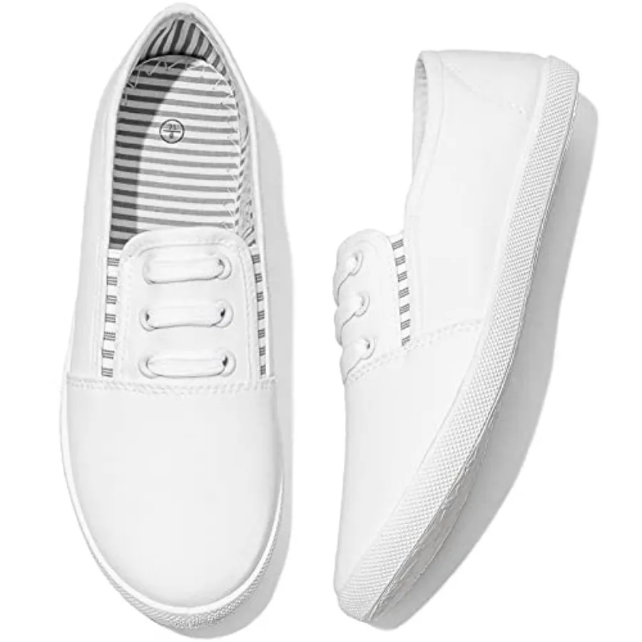 Women's Canvas Slip On Sneakers - Casual Walking Shoes, Non Slip Work Shoes
Women's Canvas Slip On Sneakers - Casual Walking Shoes, Non Slip Work Shoes