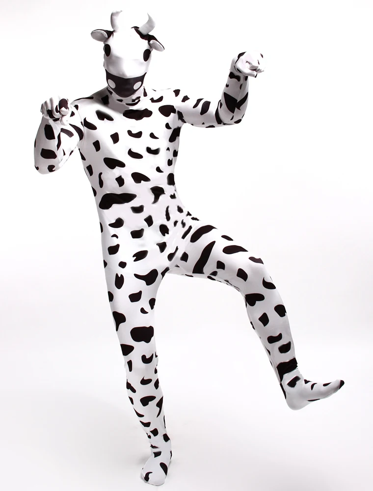 Cosplay Custome Full Bodysuit for Men Women Black White Cow Role Party Halloween Carnival Tight Jumpsuit Spandex Bodysuit Dance
Cosplay Custome Full Bodysuit for Men Women Black White Cow Role Party Halloween Carnival Tight Jumpsuit Spandex Bodysuit Dance
