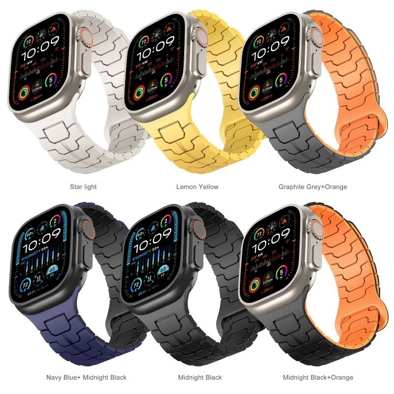 Magnetic Sport Watch Strap for Apple Watch Ultra Band 49mm 46 44 45 42mm Soft Silicone Wristband Correa for iWatch 10 9 8 7 6
Magnetic Sport Watch Strap for Apple Watch Ultra Band 49mm 46 44 45 42mm Soft Silicone Wristband Correa for iWatch 10 9 8 7 6