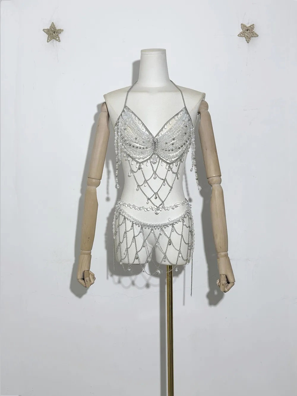 2025 New Crystal Bead Two pieces set Women Handmade Adorned Body Chain Sexy Exquiste Streetwear Bra Top Beachwear Summer
2025 New Crystal Bead Two pieces set Women Handmade Adorned Body Chain Sexy Exquiste Streetwear Bra Top Beachwear Summer