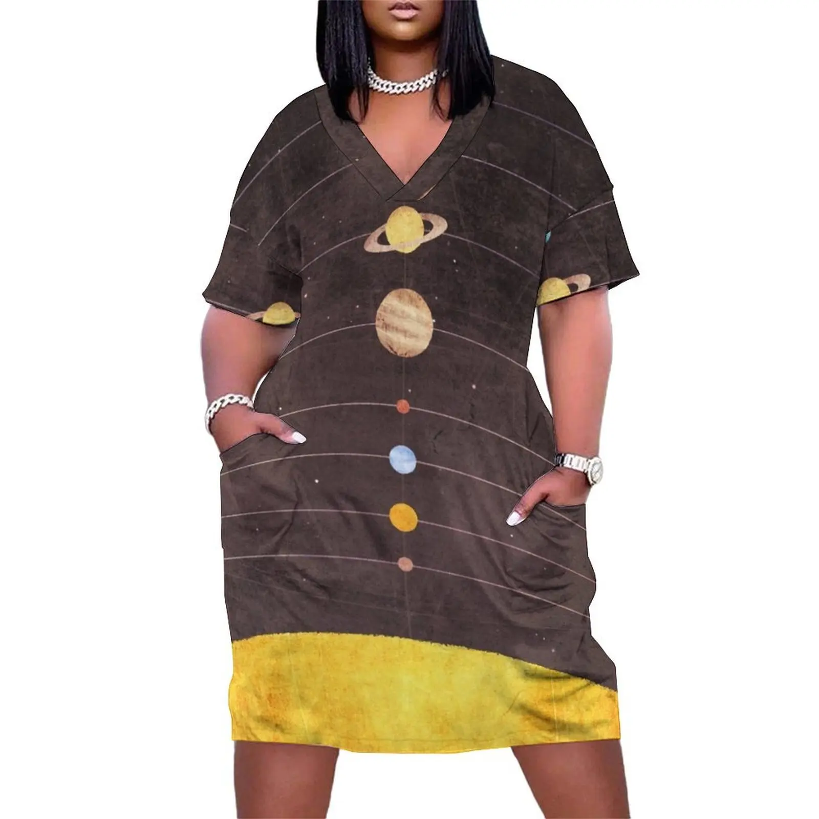 Solar System Loose Pocket Dress summer dress for women 2025 summer dress korean women evening woman party dresses woman
Solar System Loose Pocket Dress summer dress for women 2025 summer dress korean women evening woman party dresses woman