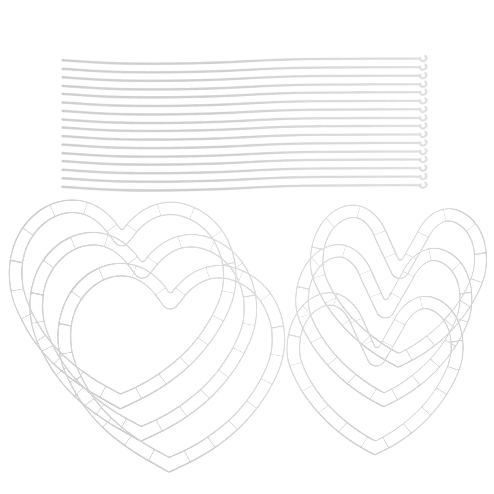 6Set Heart Shaped Plastic Wreath Frame DIY Floral Arrangement Holder Wedding Holiday Party Decoration Flower Packaging Supplies
6Set Heart Shaped Plastic Wreath Frame DIY Floral Arrangement Holder Wedding Holiday Party Decoration Flower Packaging Supplies