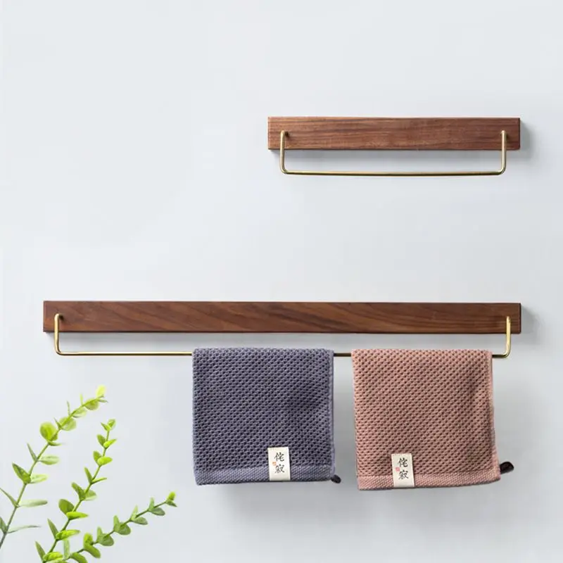 Vintage Wood Brass No Drilling Wall Mounted Towel Bar Rack Storage Shelf Bathroom Home Decor Novelty New Indoor Organizer
Vintage Wood Brass No Drilling Wall Mounted Towel Bar Rack Storage Shelf Bathroom Home Decor Novelty New Indoor Organizer