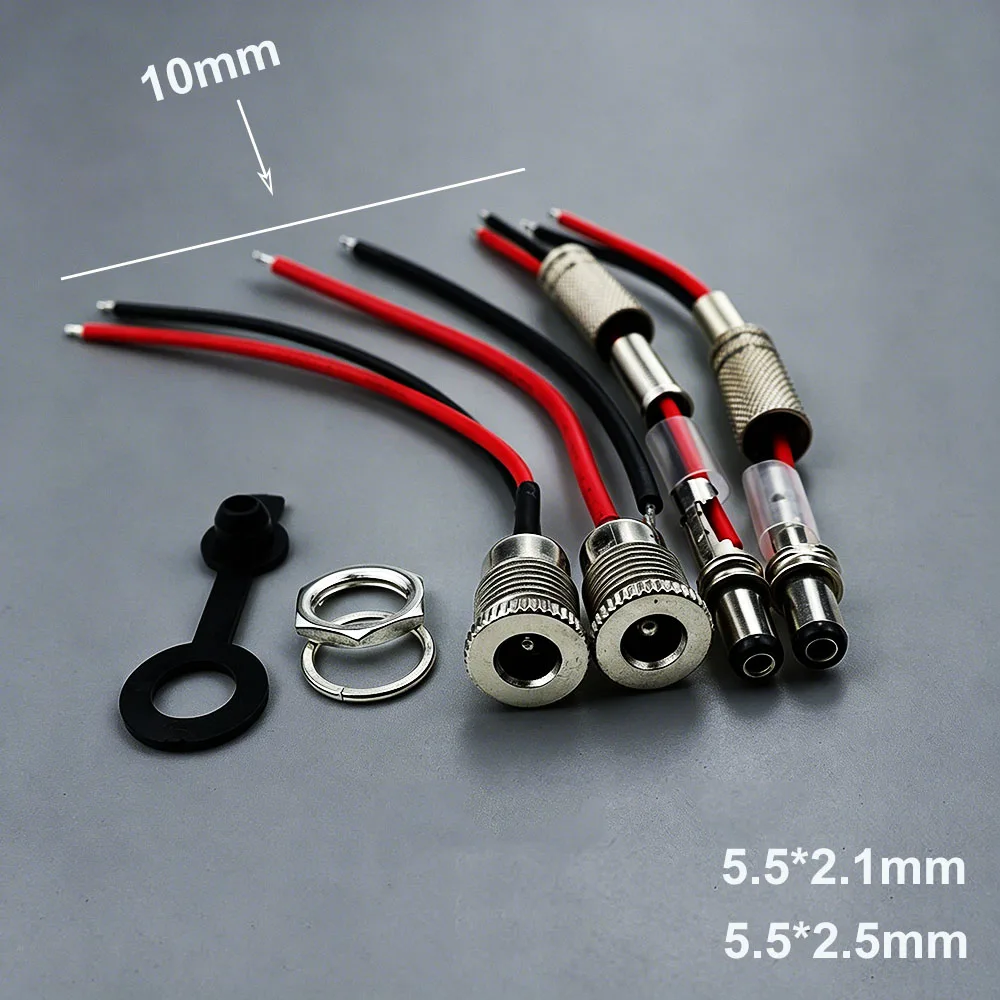 1 piece DC099 Male/Female Head with Welding Wire 5.5 * 2.1/2.5mm High Current DC Socket Rated Voltage/Current: 30V/5A
1 piece DC099 Male/Female Head with Welding Wire 5.5 * 2.1/2.5mm High Current DC Socket Rated Voltage/Current: 30V/5A