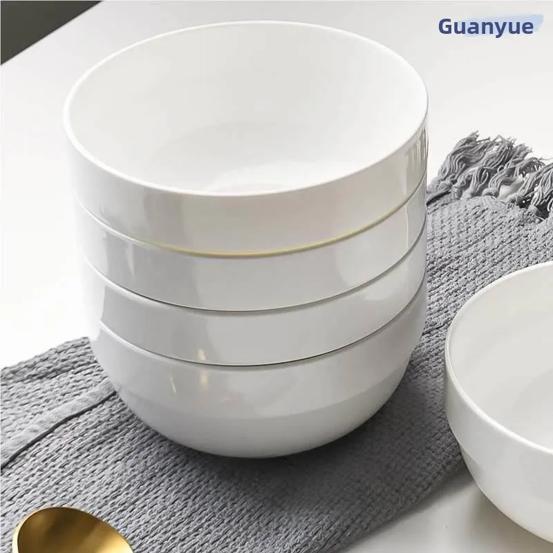 White Melamine Porcelain-Like Soup Bowl Wide Rice Bowl Home Use Dinnerware Dishwasher Not Safe Food Contact Certified
White Melamine Porcelain-Like Soup Bowl Wide Rice Bowl Home Use Dinnerware Dishwasher Not Safe Food Contact Certified