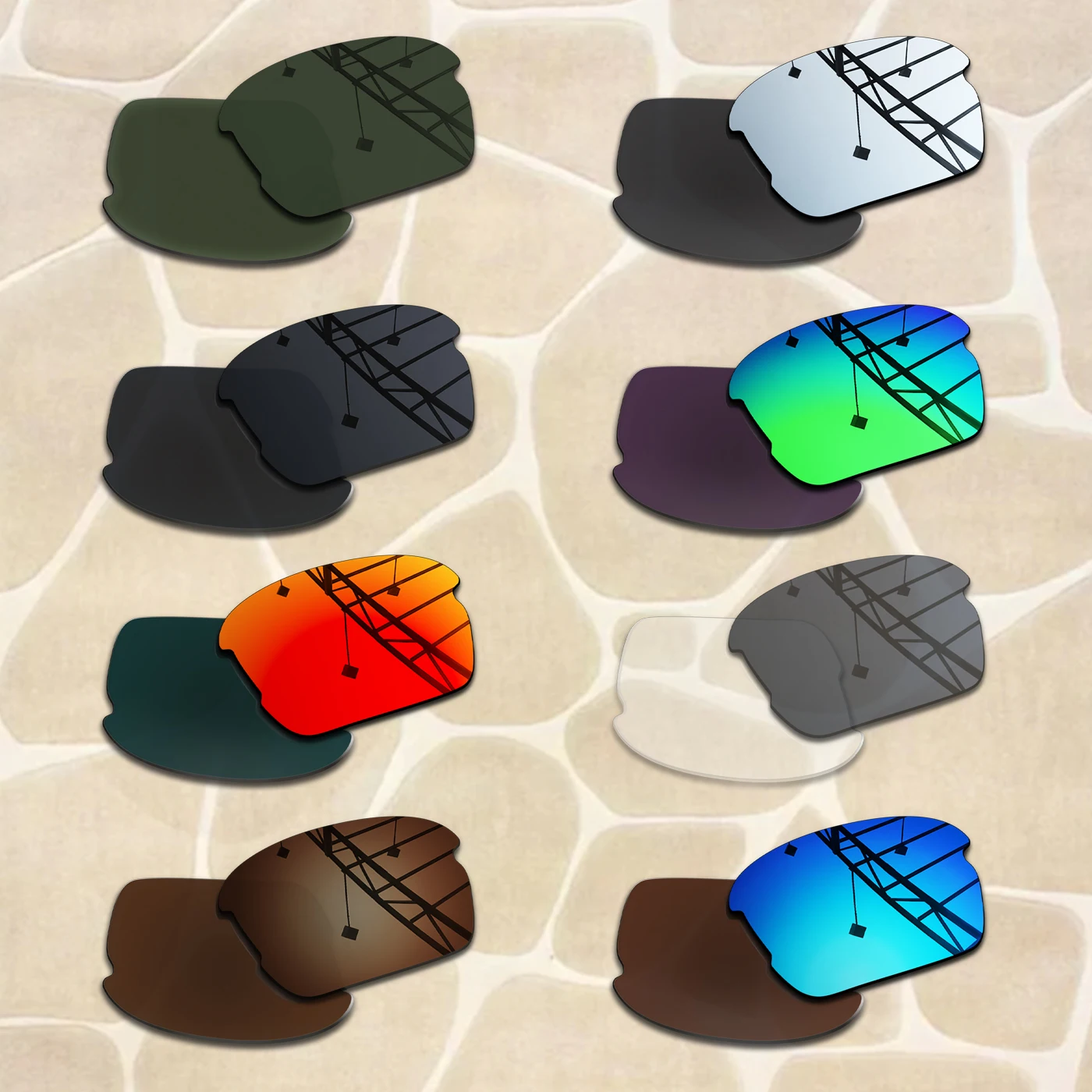 Anti-Scratch Polarized Replacement Lenses for Oakley Flak XS OJ9005 Sunglasses - 1.5MM Thickness
Anti-Scratch Polarized Replacement Lenses for Oakley Flak XS OJ9005 Sunglasses - 1.5MM Thickness
