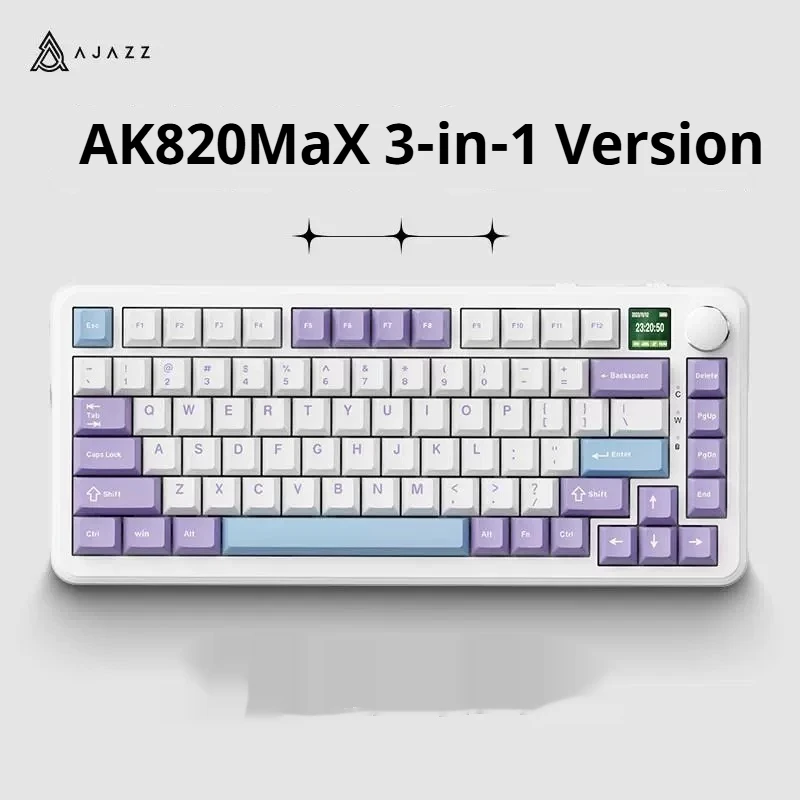 Ajazz Ak820max 3-Mode With Screen Magnetic Axis Mechanical Keyboard Wireless Hot Plug Gasket Structure E-Sport Play Rgb Diy
Ajazz Ak820max 3-Mode With Screen Magnetic Axis Mechanical Keyboard Wireless Hot Plug Gasket Structure E-Sport Play Rgb Diy
