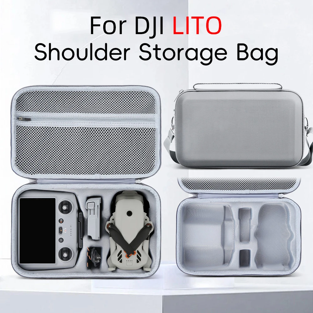 Portable Protective Bag for DJI Lito 1/Lito X1 RC 2 Shockproof Carrying Case Storage Box Shoulder Crossbody Bag Drones Accessory
Portable Protective Bag for DJI Lito 1/Lito X1 RC 2 Shockproof Carrying Case Storage Box Shoulder Crossbody Bag Drones Accessory