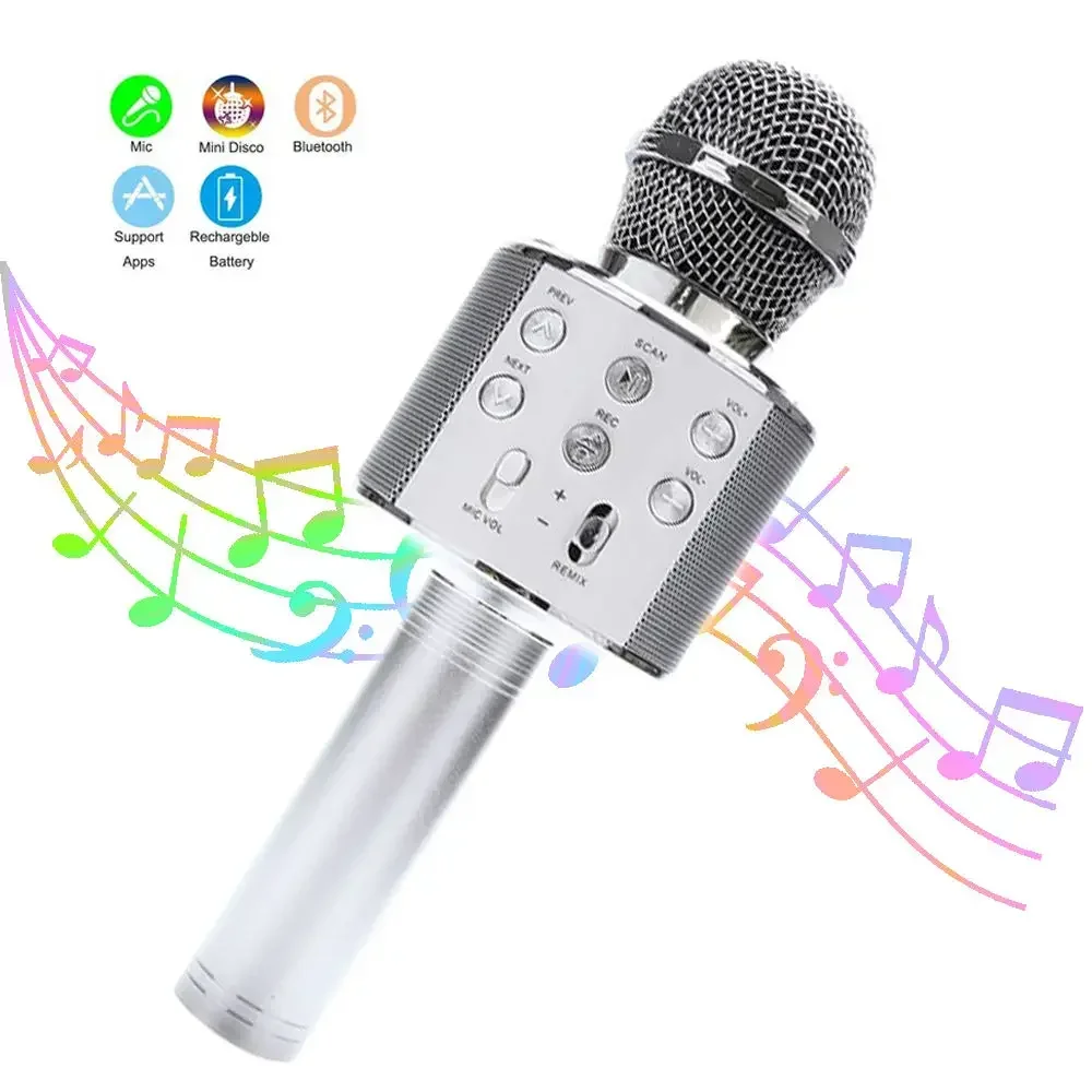 Kids Microphone for Singing, Wireless Bluetooth Karaoke Microphone for Adults, Toys for Boys and Girls Gift for Birthday Party
Kids Microphone for Singing, Wireless Bluetooth Karaoke Microphone for Adults, Toys for Boys and Girls Gift for Birthday Party