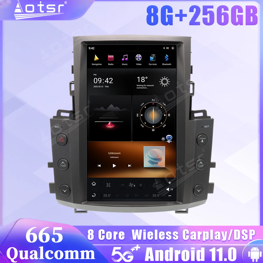 Qualcomm 665 Android 11 Auto Car Radio For Lexus LX570 2007 2008 2009 2010 2011 2012 2013 2014 2015 GPS Carplay Stereo Head Unit
Qualcomm 665 Android 11 Auto Car Radio For Lexus LX570 2007 2008 2009 2010 2011 2012 2013 2014 2015 GPS Carplay Stereo Head Unit
