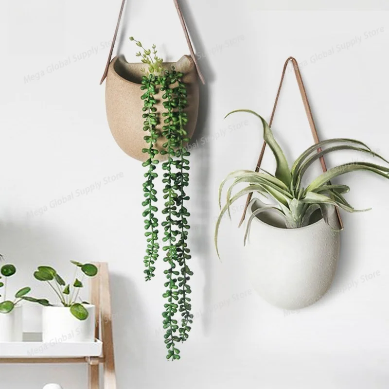 Creative Wall-mounted Hydroponics Simple Hanging Basket Nordic Ceramic Flower Pendant Decorative Wall-mounted Flower Pot
Creative Wall-mounted Hydroponics Simple Hanging Basket Nordic Ceramic Flower Pendant Decorative Wall-mounted Flower Pot