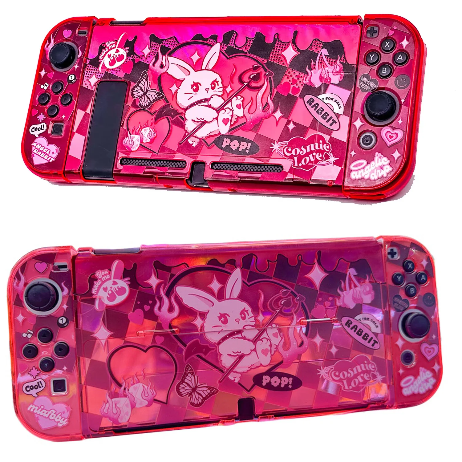 Ruby Red Transparent Case for Nintendo Switch / OLED / Switch 2 - Portable Anti-Pressure Protective Shell with Iridescent Effect
Ruby Red Transparent Case for Nintendo Switch / OLED / Switch 2 - Portable Anti-Pressure Protective Shell with Iridescent Effect