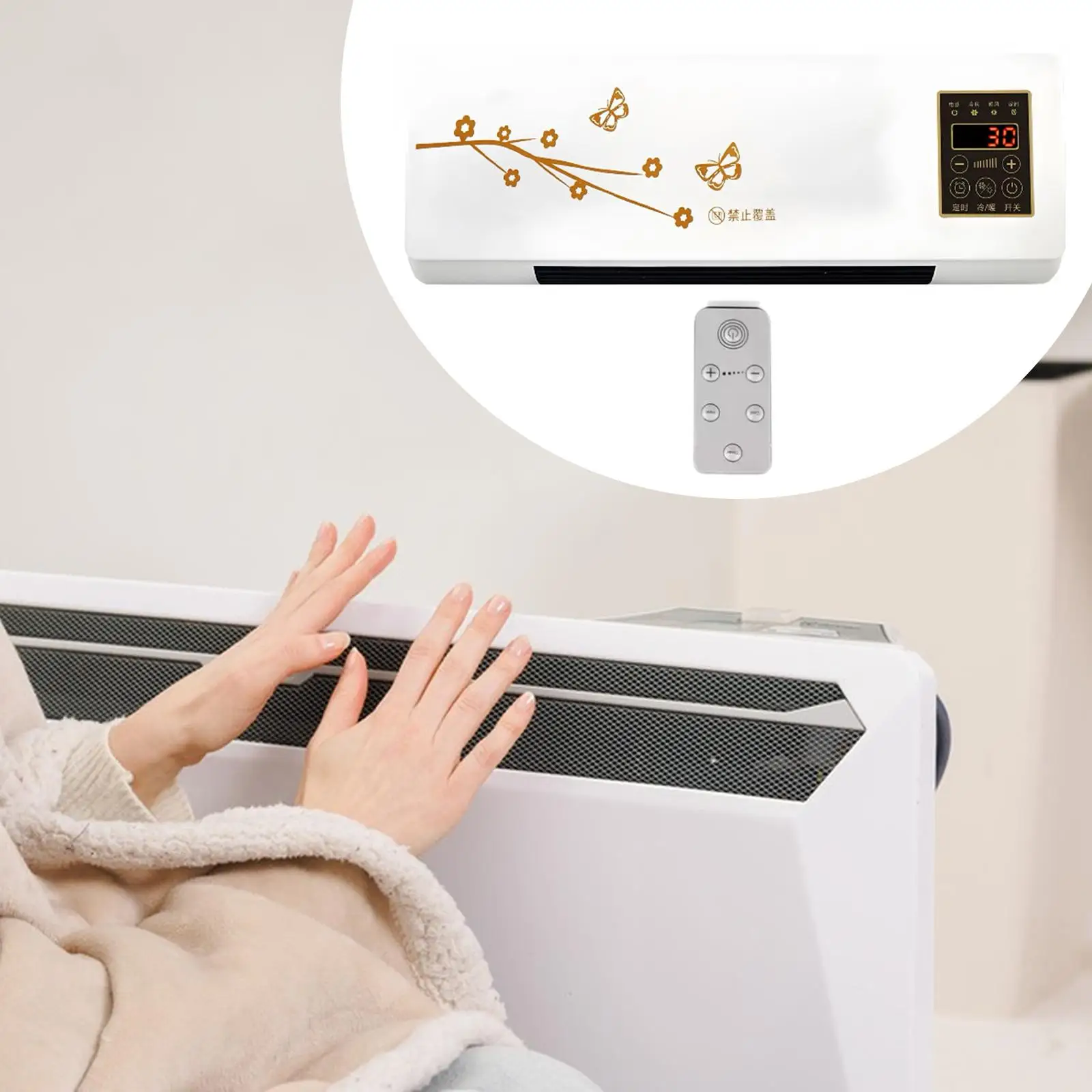 Electric Wall Heater Wall Mounted Easy to Install Heating Cooling Machine Sturdy Small Space Heater for Bedrooms Bathroom
Electric Wall Heater Wall Mounted Easy to Install Heating Cooling Machine Sturdy Small Space Heater for Bedrooms Bathroom