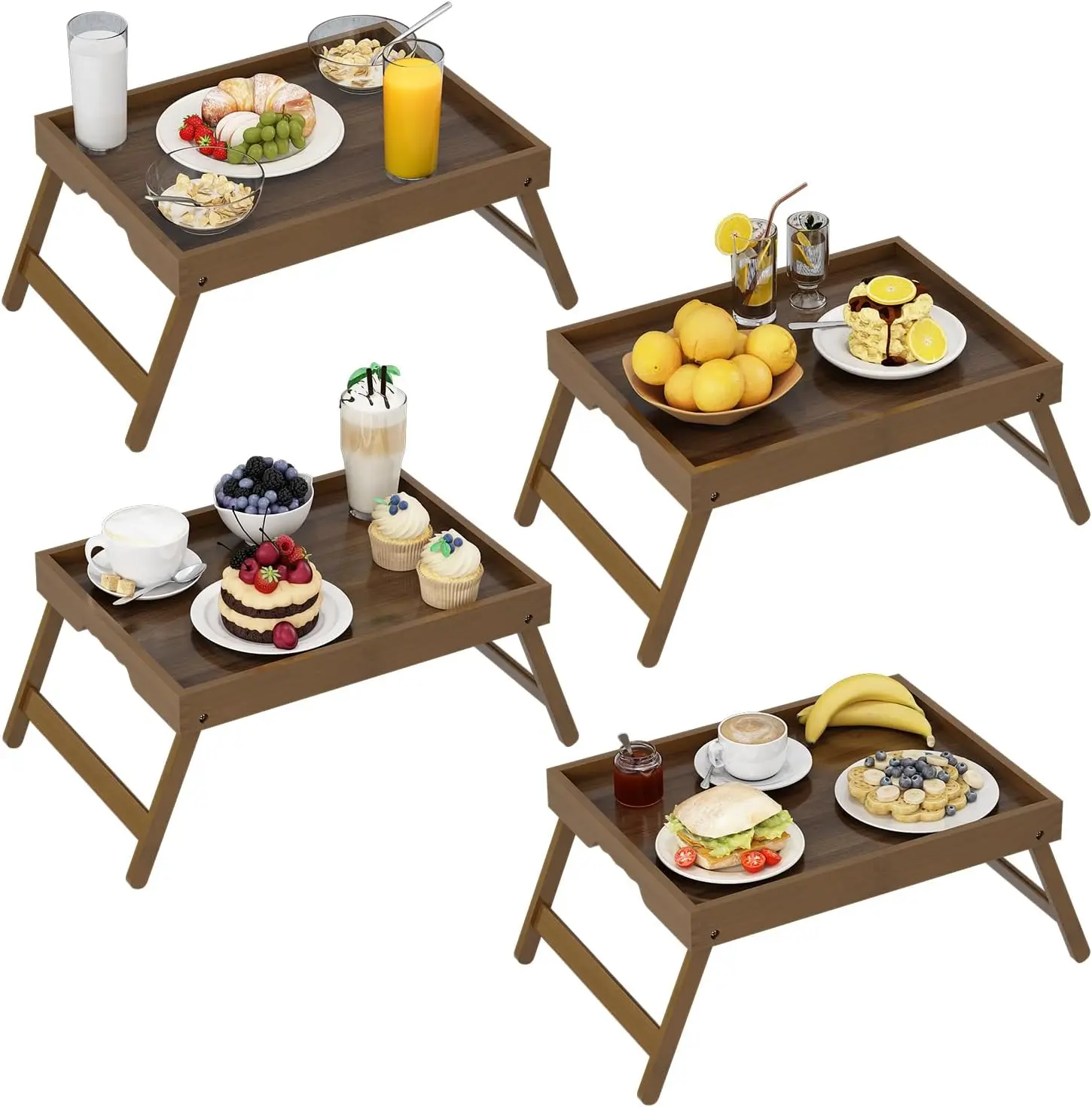 Bed Tray Table Folding Legs With Handles Groove Breakfast Food Tray For Sofa, Bed, Eating, Drawing, Platters Serving Lap Desk
Bed Tray Table Folding Legs With Handles Groove Breakfast Food Tray For Sofa, Bed, Eating, Drawing, Platters Serving Lap Desk