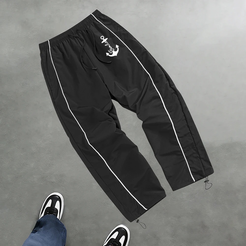 Men's Street Style Athletic Trousers With Stylish Lines Anchor Print Quick Drying Casual Pants For Fitness Running And Cycling
Men's Street Style Athletic Trousers With Stylish Lines Anchor Print Quick Drying Casual Pants For Fitness Running And Cycling