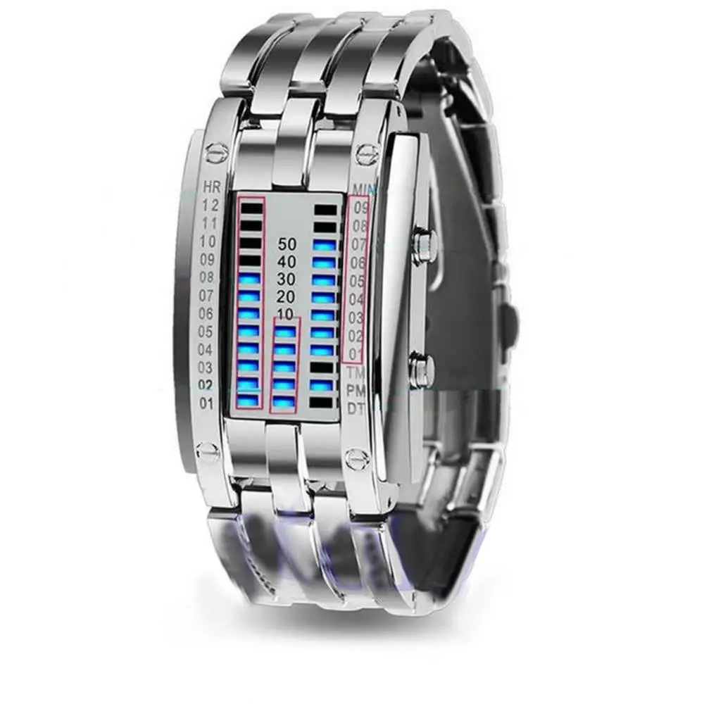 Men's Fashion Watch Sports Digital Binaries LED Display Faux Leather Strap Wrist Watch reloj hombre часы мужские наручные
Men's Fashion Watch Sports Digital Binaries LED Display Faux Leather Strap Wrist Watch reloj hombre часы мужские наручные