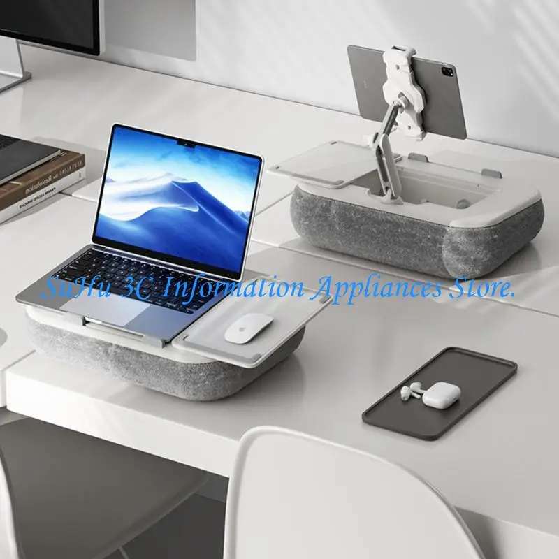 Portable Lap Desk Pillow Featuring Drink Holder And Storage Space
Portable Lap Desk Pillow Featuring Drink Holder And Storage Space