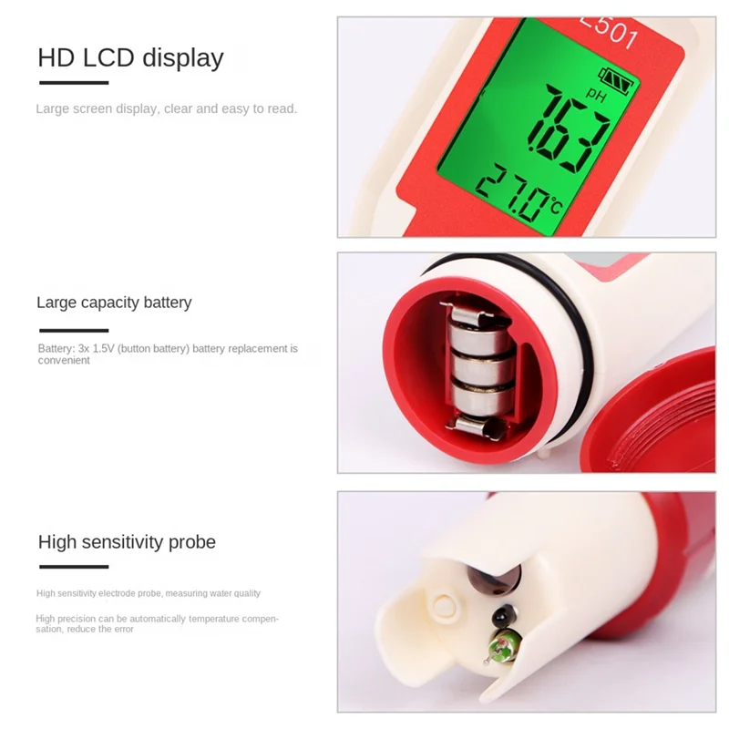 ABYN-5 в 1, ручка для обнаружения качества воды, PH/ остаточный хлор/водень/ОВП/температурная портативная многофункциональная тестовая ручка
ABYN-5 в 1, ручка для обнаружения качества воды, PH/ остаточный хлор/водень/ОВП/температурная портативная многофункциональная тестовая ручка