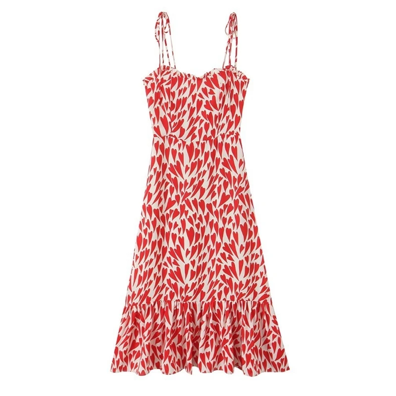 French Style Cute Print Sexy Spaghetti Straps Dress Women Elegant A-line Midi Holiday Summer Dresses 2025 Robe
French Style Cute Print Sexy Spaghetti Straps Dress Women Elegant A-line Midi Holiday Summer Dresses 2025 Robe