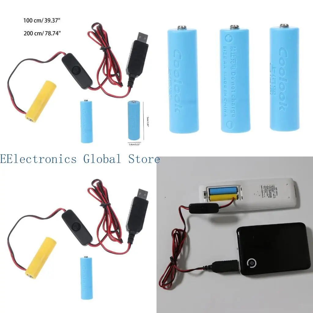462B 3V USB Power Converter Battery Replace 2 AA Battery for LED Light
462B 3V USB Power Converter Battery Replace 2 AA Battery for LED Light