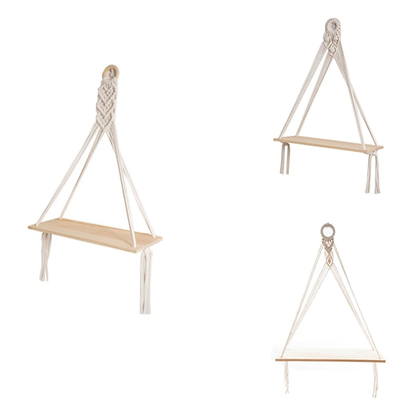 2PCS Hanging Shelf Boho Handmade Bohemian Wooden Plants Floating Rope Shelves Decorative Holder
2PCS Hanging Shelf Boho Handmade Bohemian Wooden Plants Floating Rope Shelves Decorative Holder