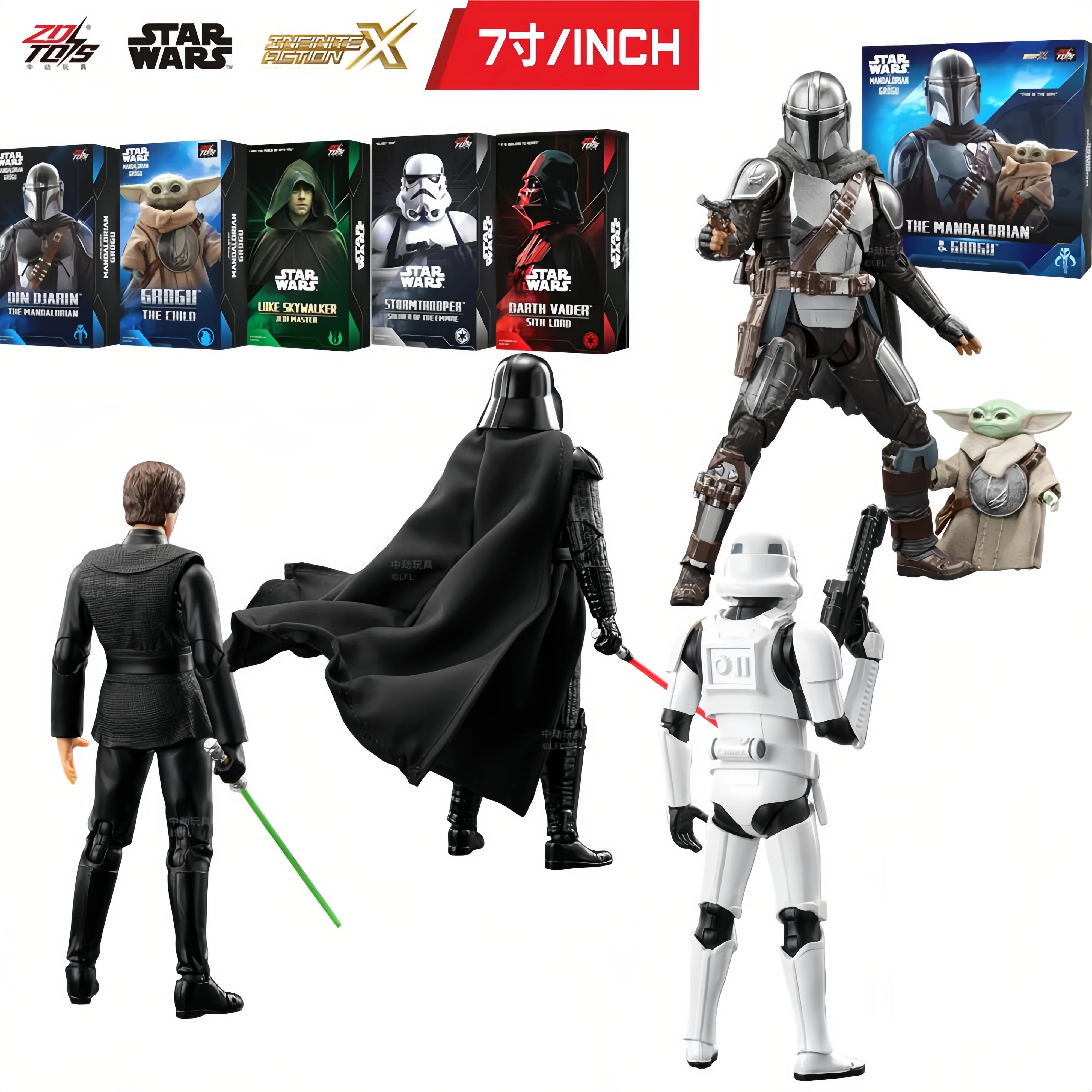 ZD Toys Star Wars 1/10 Scale Movable Figure Darth Vader Grogu Baby Yoda The Mandalorian Stormtrooper Collectible Model Toy Gift
ZD Toys Star Wars 1/10 Scale Movable Figure Darth Vader Grogu Baby Yoda The Mandalorian Stormtrooper Collectible Model Toy Gift
