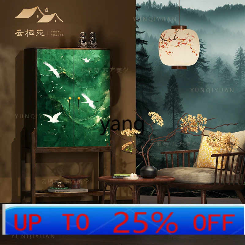 Lmm New Chinese Solid Wood Entrance Bedroom Wall Tall Cabinet Living Room Dining Side Cabinet 
Lmm New Chinese Solid Wood Entrance Bedroom Wall Tall Cabinet Living Room Dining Side Cabinet