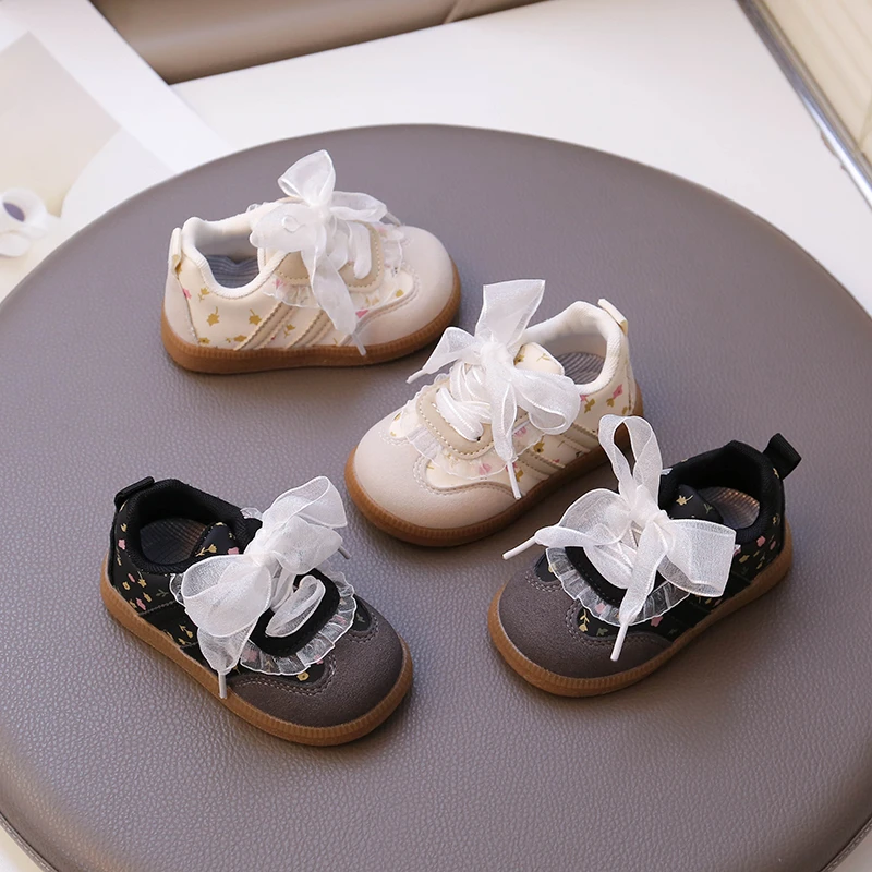 Baby Girls Sports Shoes with Sweet Lace Bows Kids Casual Shoes Princess Style 2025 Autumn New Baby Walking Shoes Size 16-26
Baby Girls Sports Shoes with Sweet Lace Bows Kids Casual Shoes Princess Style 2025 Autumn New Baby Walking Shoes Size 16-26