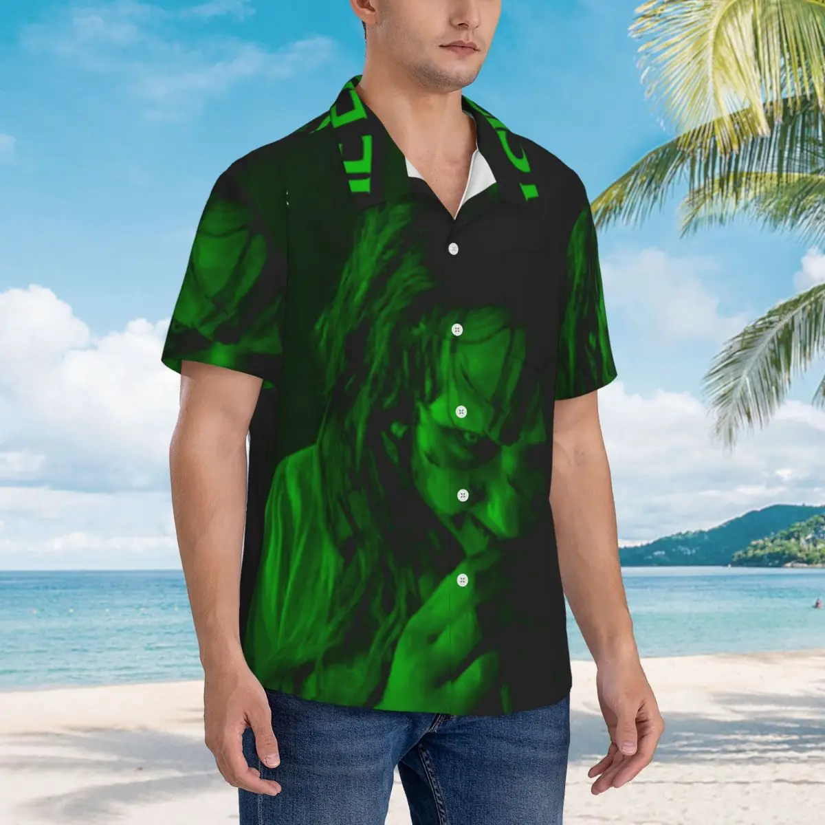 The Exorcist Green Hawaiian Shirts Casual Men Short Sleeve Shirt for Summer Beach Men's Lapel Tops
The Exorcist Green Hawaiian Shirts Casual Men Short Sleeve Shirt for Summer Beach Men's Lapel Tops
