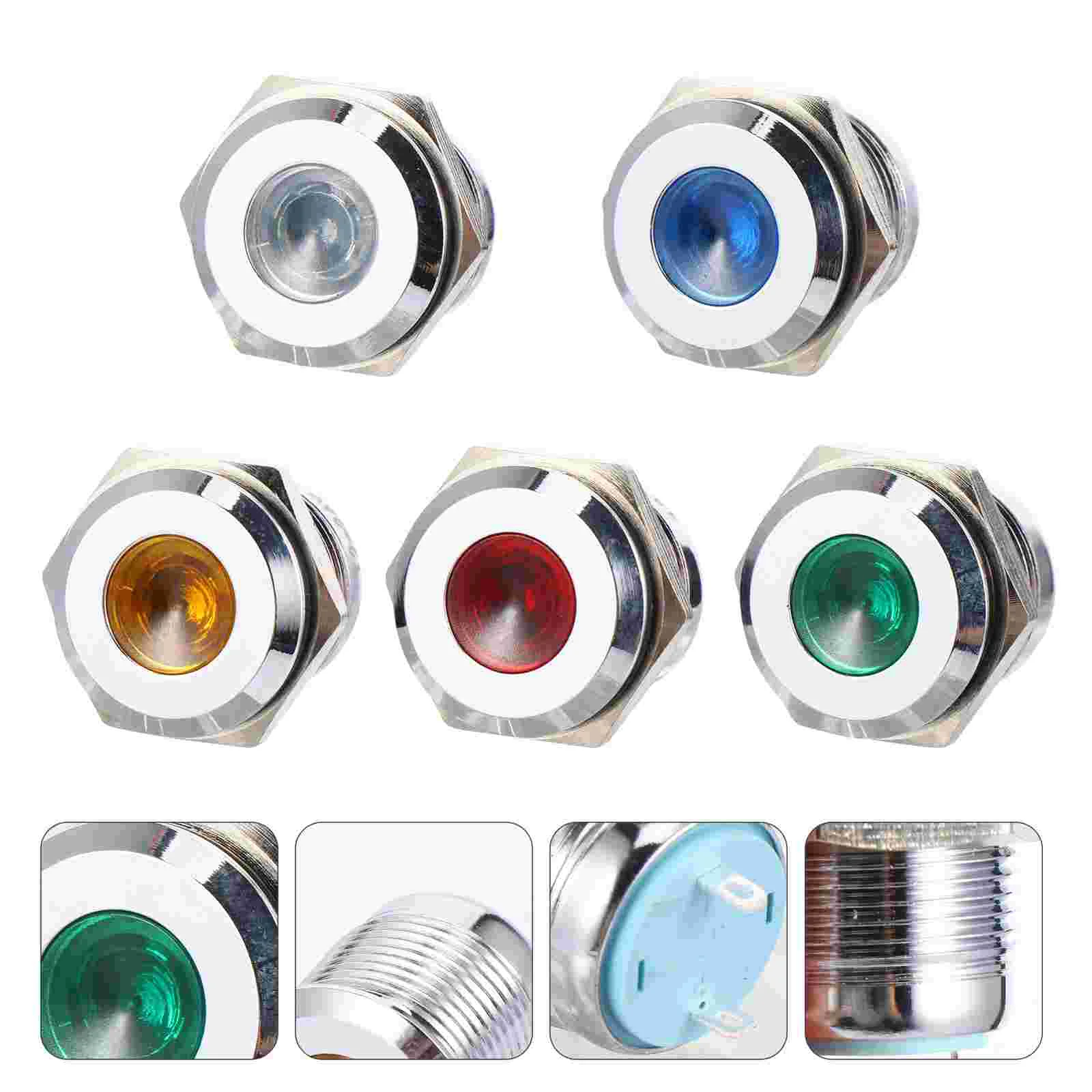5 Pcs Signal Light LED Lights for Car Interior Dashboard Directional Lamp Warning Metal
5 Pcs Signal Light LED Lights for Car Interior Dashboard Directional Lamp Warning Metal