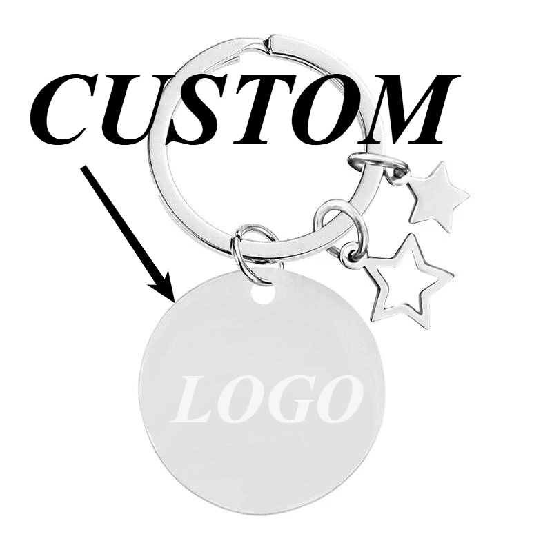 1pc Custom Keychain Personalized Stainless Steel Round Brand Star Customized Key Ring Car Accessories Gift Wholesale
1pc Custom Keychain Personalized Stainless Steel Round Brand Star Customized Key Ring Car Accessories Gift Wholesale