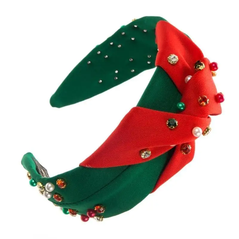 39BB Christmas Headband for Girl Pearl Embellished Knot Wide Top Hairband
39BB Christmas Headband for Girl Pearl Embellished Knot Wide Top Hairband