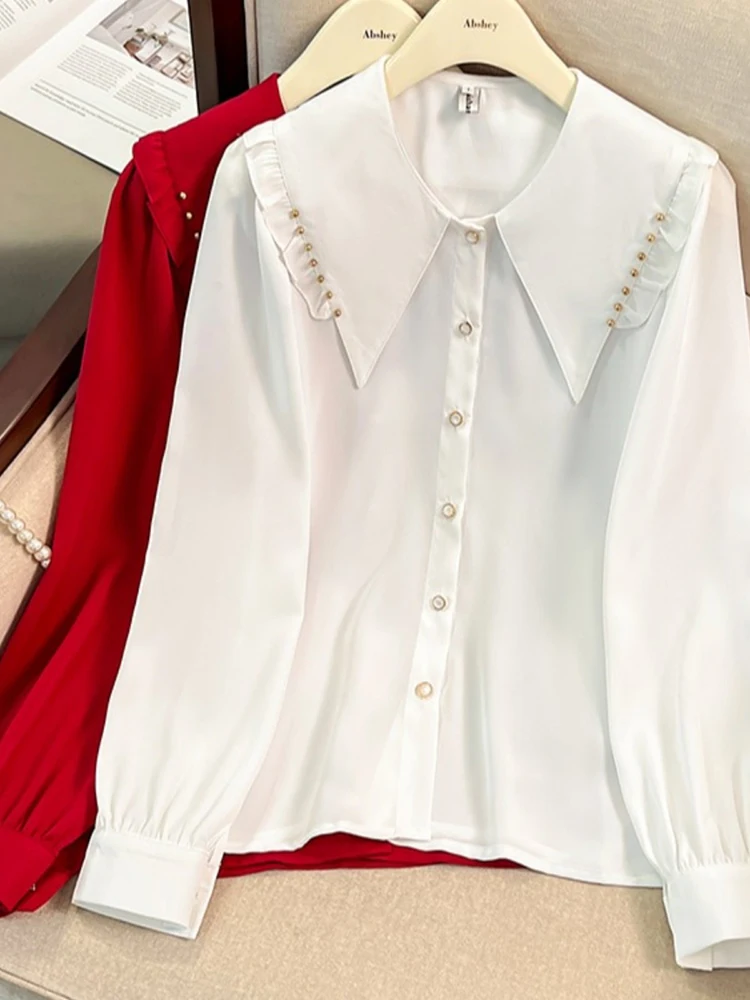 Элегантная блузка с длинным рукавом для путешествий, женская весенняя новая шифоновая утягивающая модная молодежная стильная деловая повседневная рубашка
Элегантная блузка с длинным рукавом для путешествий, женская весенняя новая шифоновая утягивающая модная молодежная стильная деловая повседневная рубашка